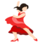 Woman Dancing - Light emoji on Messenger